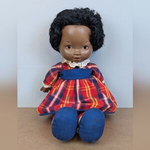 Vintage 1973 Fisher-Price Lapsitter My Friend Elizabeth Doll #205 w Plaid Dress